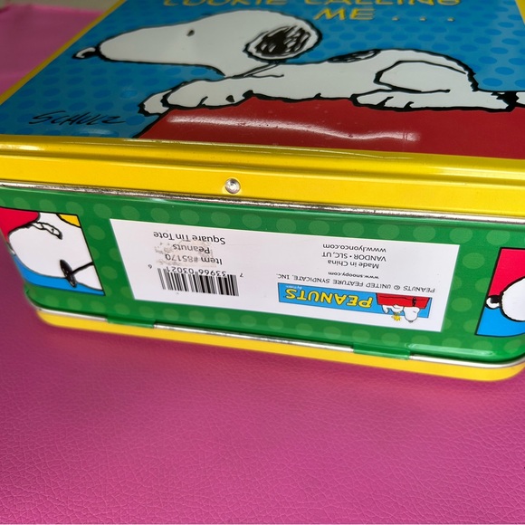 Snoopy Lunchbox- Blue and Yellow - Picture 5 of 7
